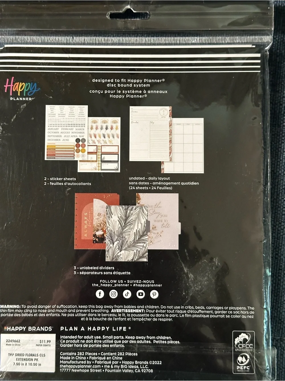 Happy Planner Classic Calendar Extensions & Planner Accessories Bundle